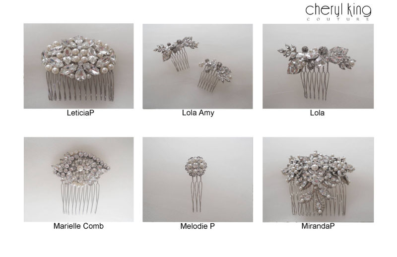 Luxury bridal headpieces by Cheryl King Couture