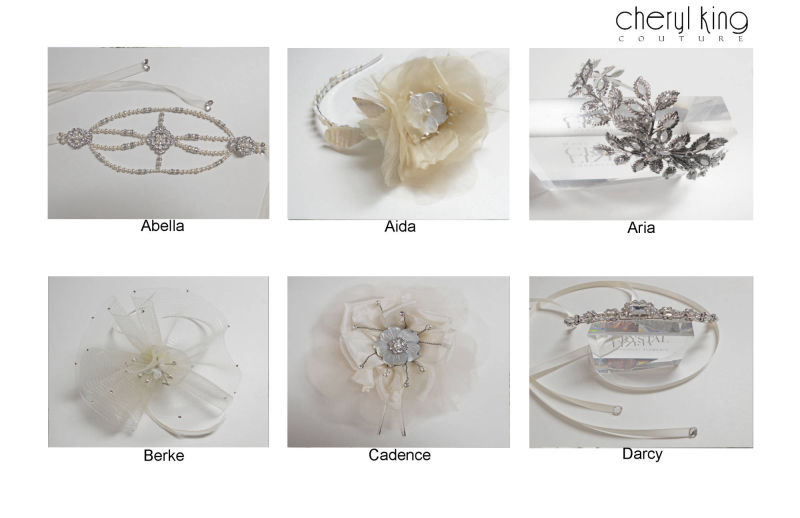 Bridal flower headpieces for weddings