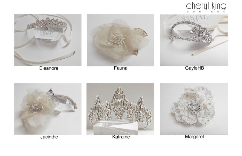 Bridal tiaras and crowns by Cheryl King Couture